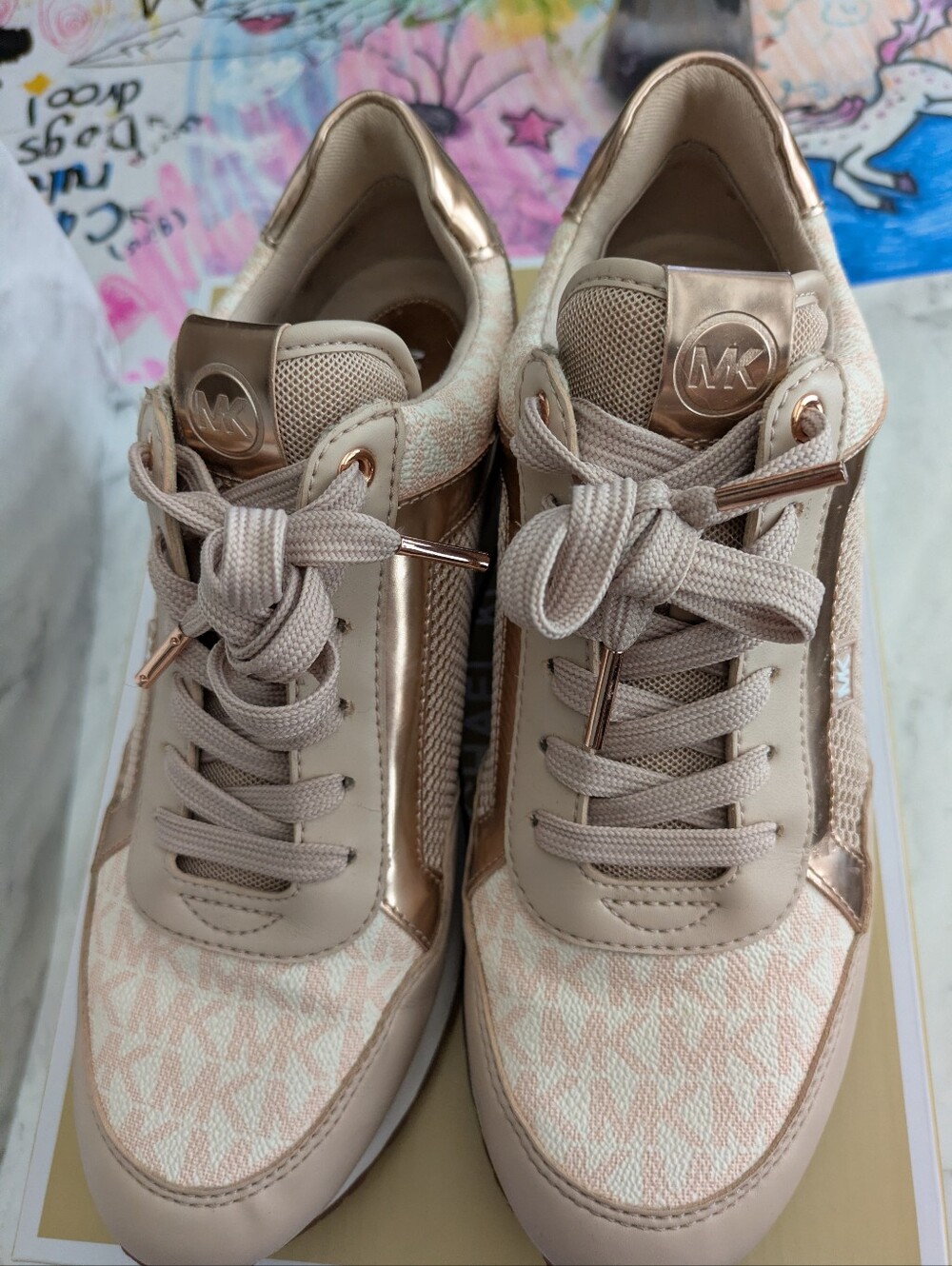 MK Pink Sneakers - Picture 3 of 8
